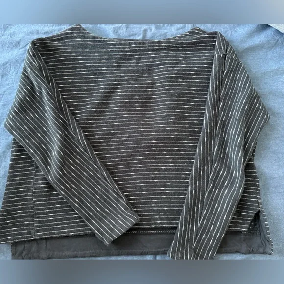 Madewell Black and White Striped Sweater - Picture 1 of 9